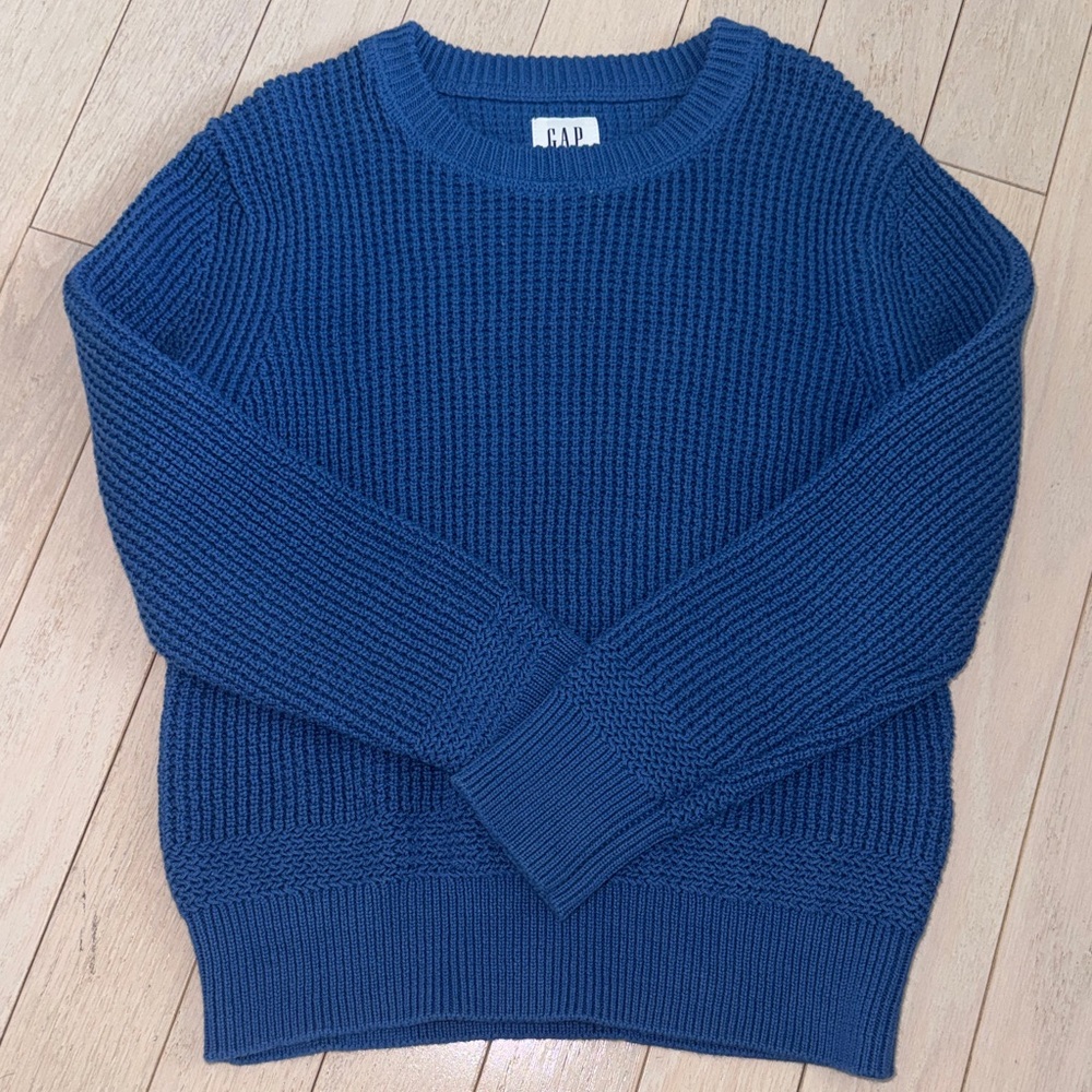 GAP Boy’s Deep Blue Crewneck Sweater